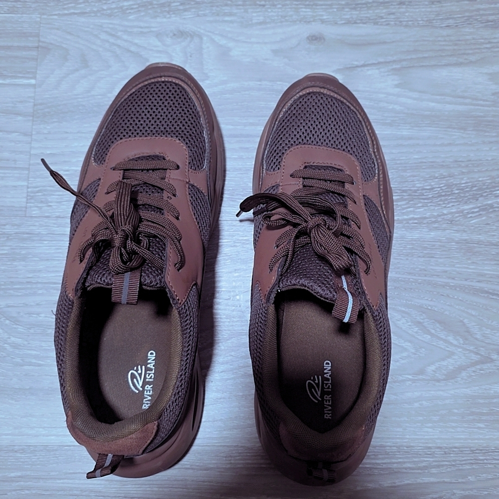 River Island Men's Chocolate Brown Sneakers